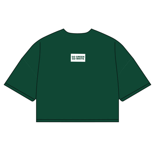 The Kristen Airy Shirt Go Green Go White Woven Label | Dark Green
