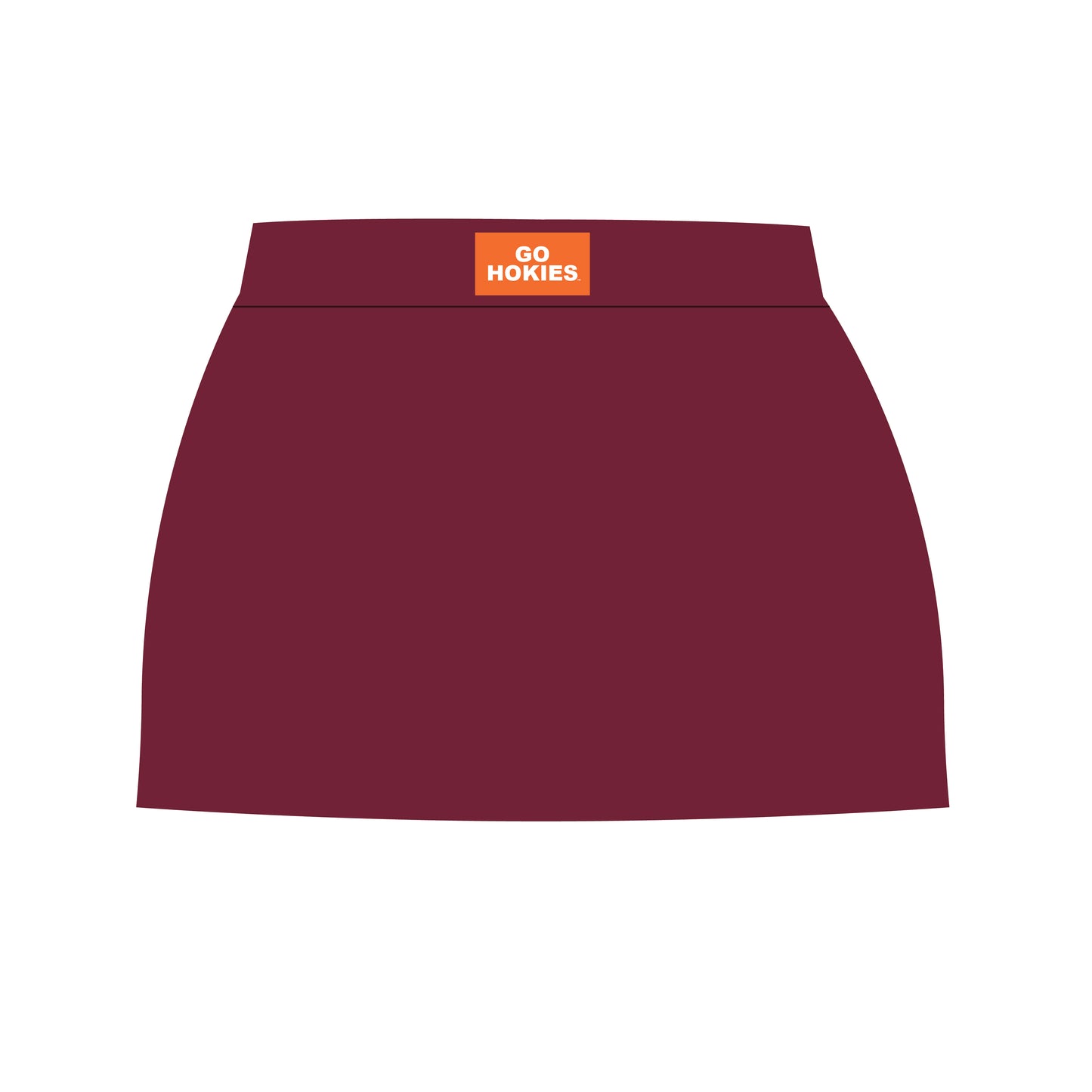 The Anna Active Skort Go Hokies Woven Label | Youth Maroon