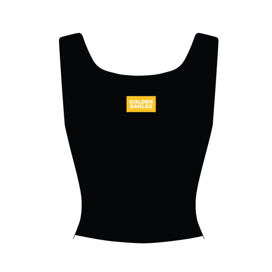 The Alli Airy Tank Golden Eagles Woven Label | Youth Black