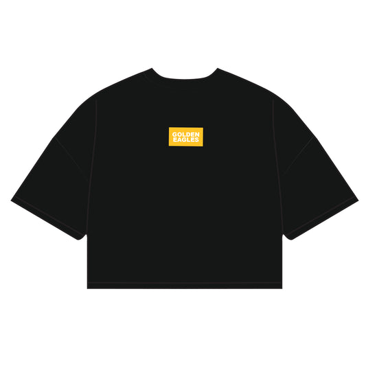 The Kristen Airy Shirt Golden Eagles Woven Label | Black