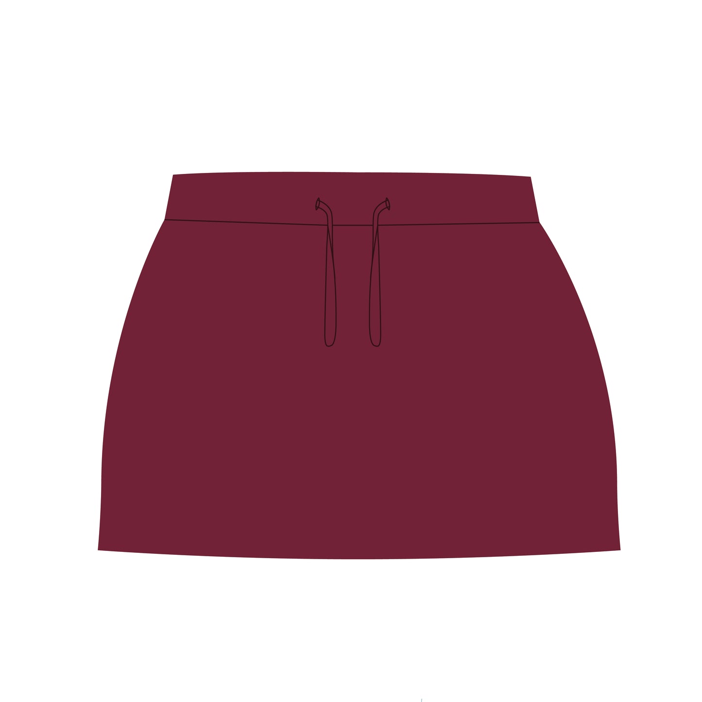 The Anna Active Skort Go Hokies Woven Label | Youth Maroon