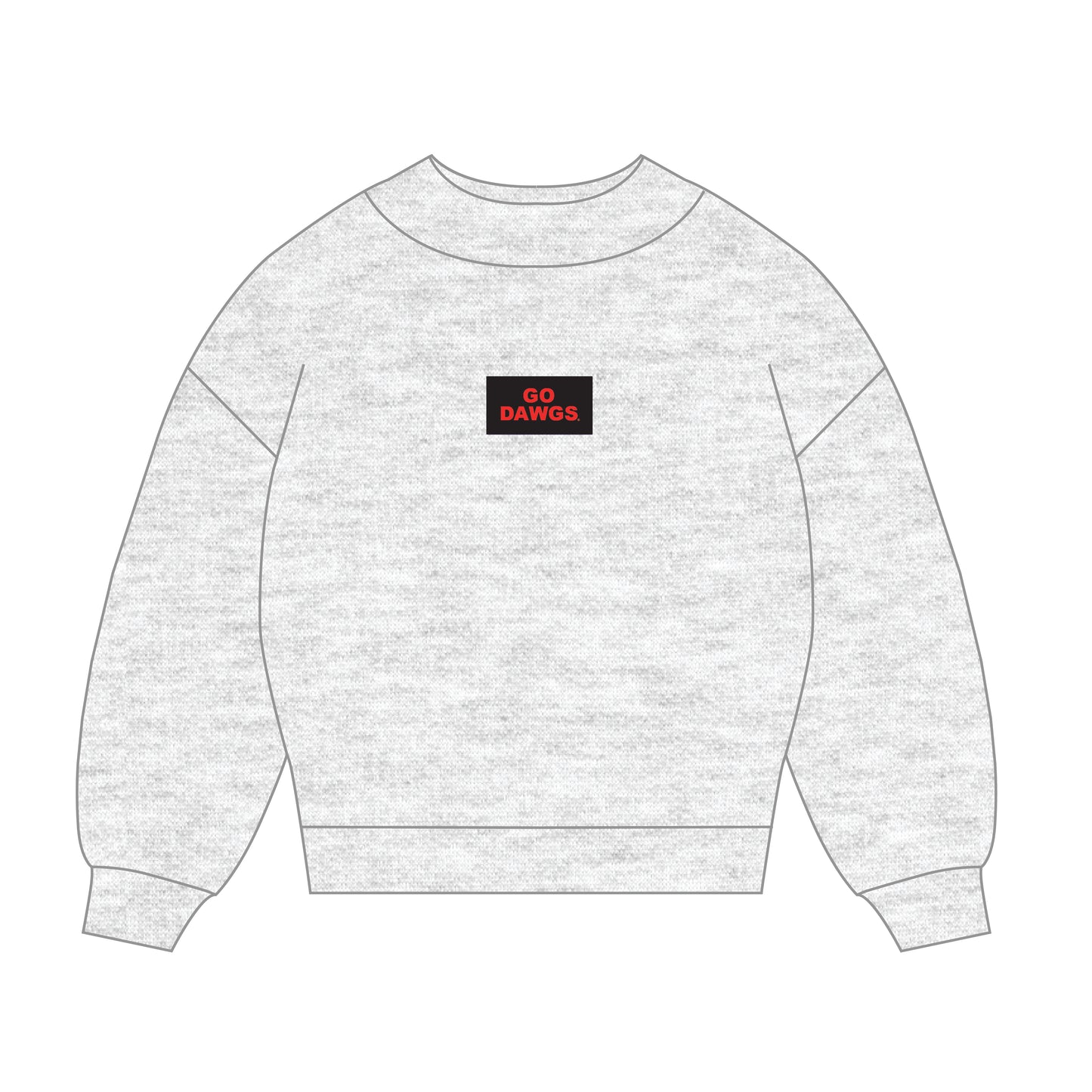 The Mary Mockneck Go Dawgs Woven Label | Youth Ash