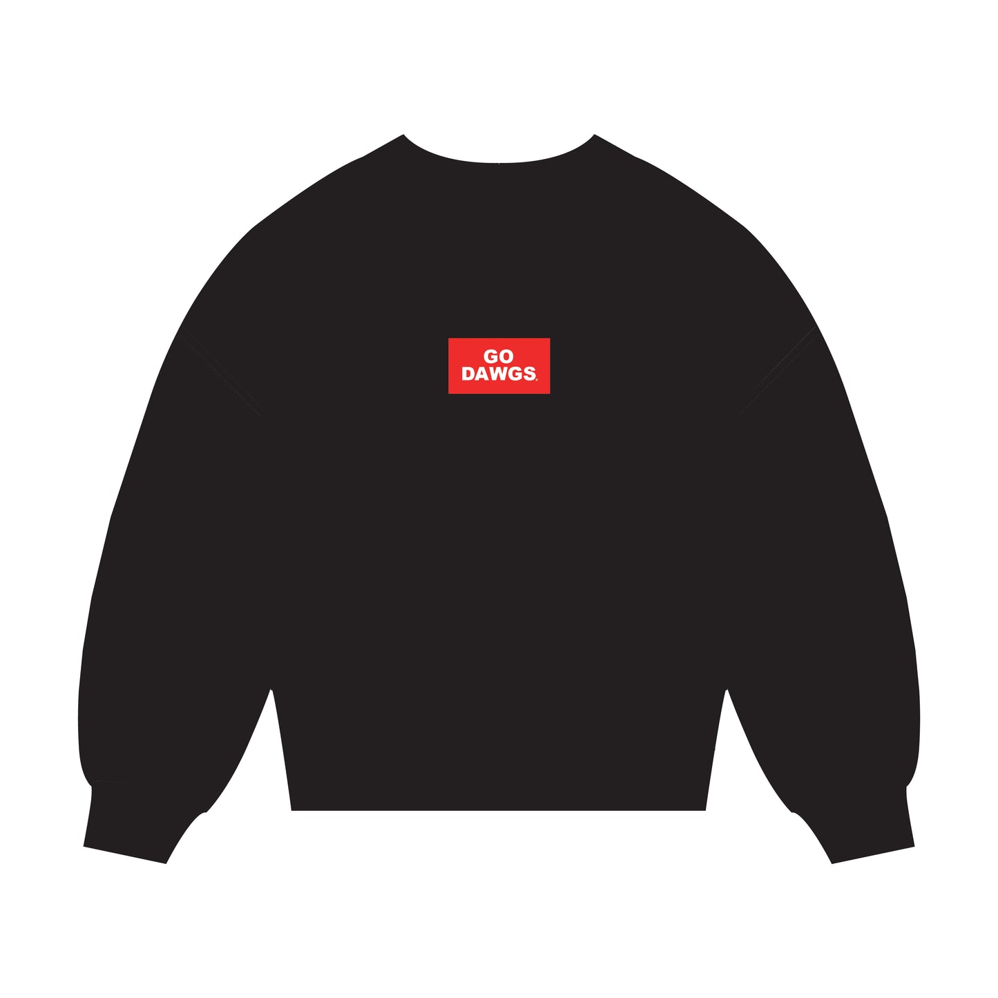 The Mary Mockneck Go Dawgs Woven Label | Black