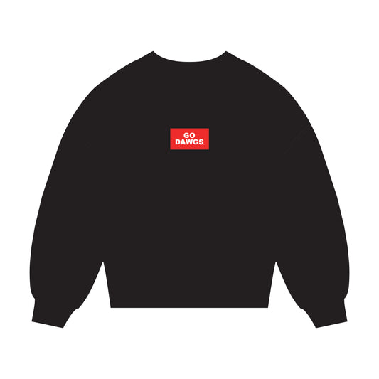 The Mary Mockneck Go Dawgs Woven Label | Black