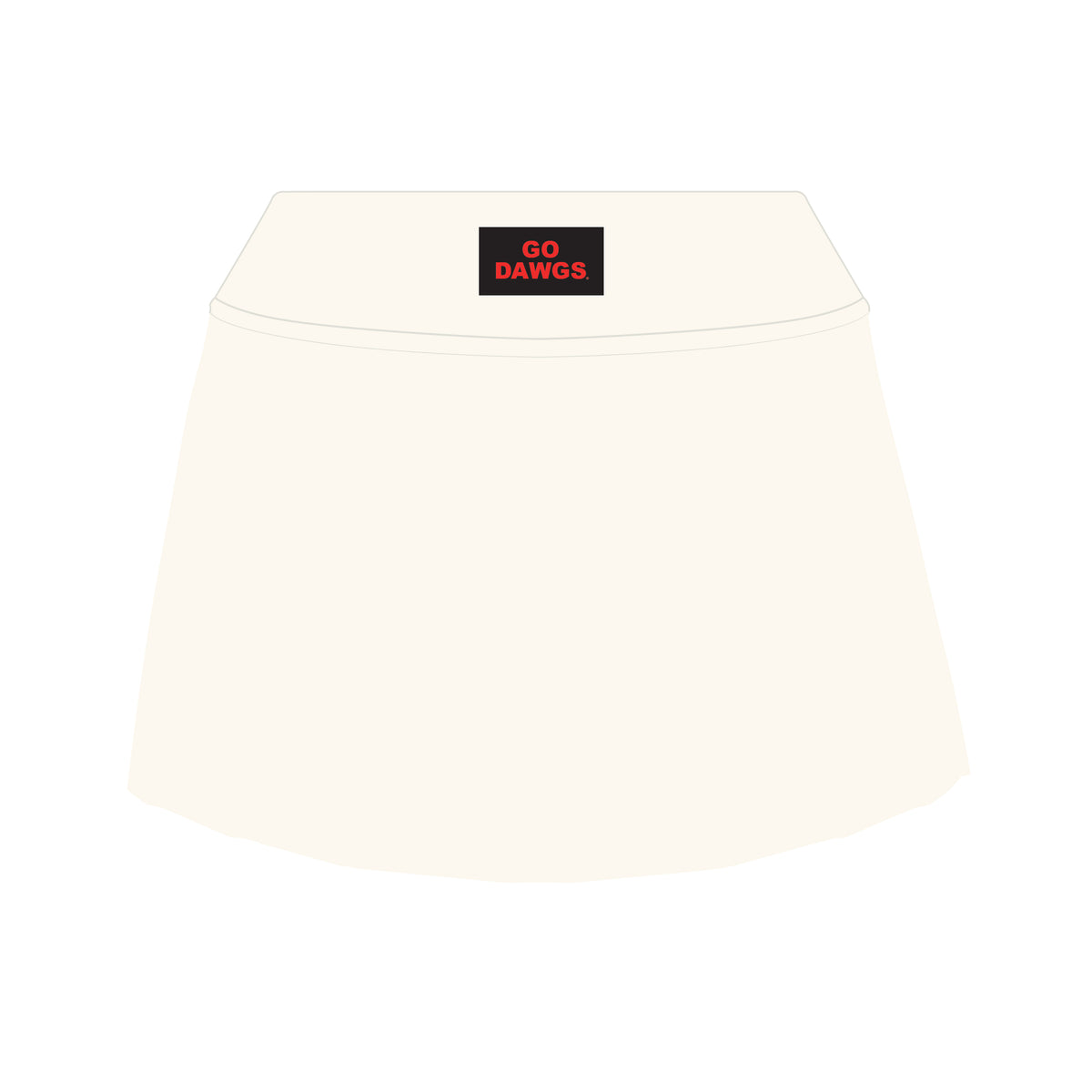 The Alli Tennis Skort Go Dawgs Woven Label | Bone