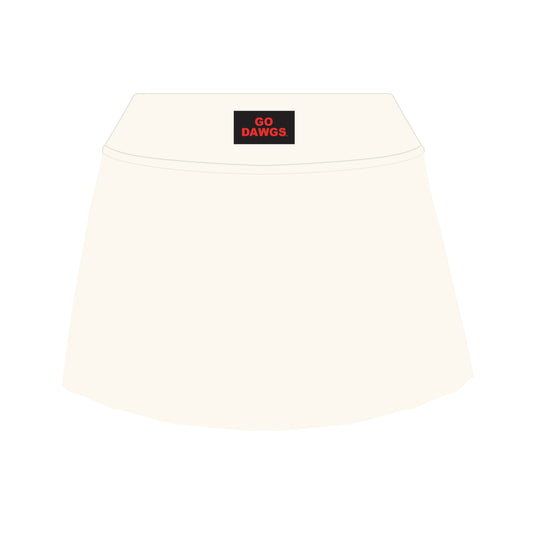 The Alli Tennis Skort Go Dawgs Woven Label | Bone