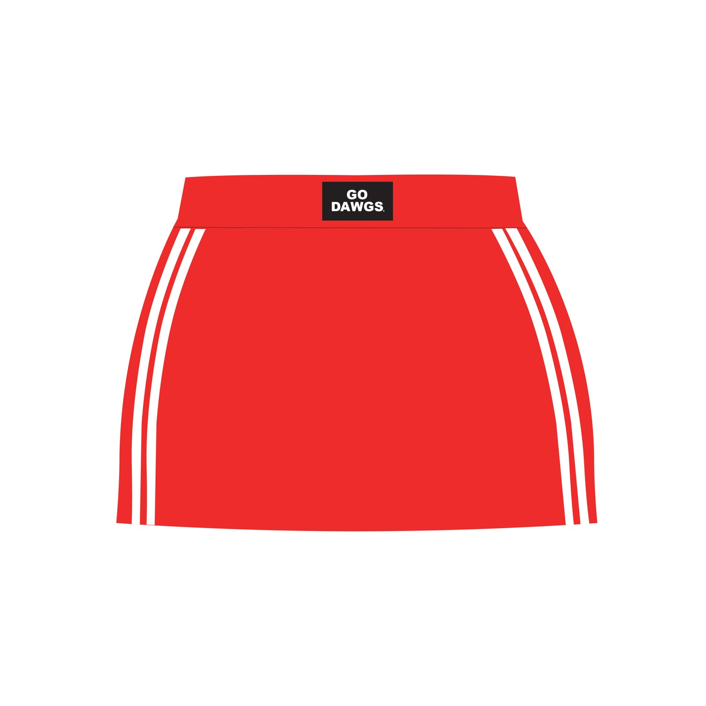 The Savannah Sporty Skort Go Dawgs Woven Label | Bright Red