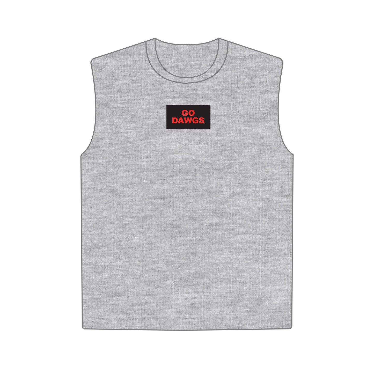 The Anna Active Tank Go Dawgs Woven Label | Youth Grey