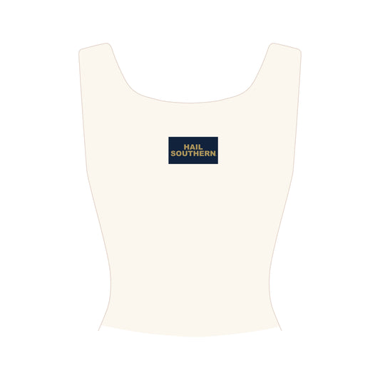 The Alli Ribbed Tank Hail Southern Woven Label | Bone