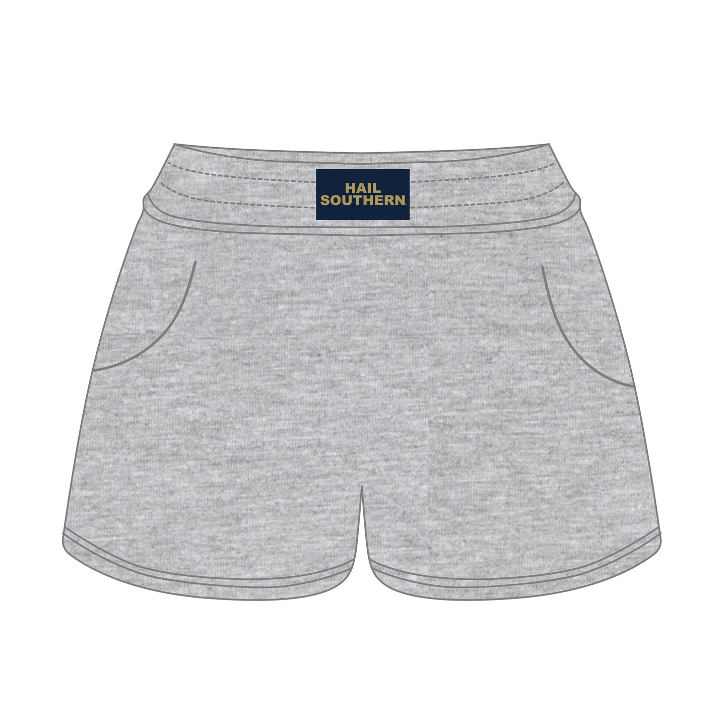 The Ava Airy Shorts Hail Southern Woven Label | Heather Grey
