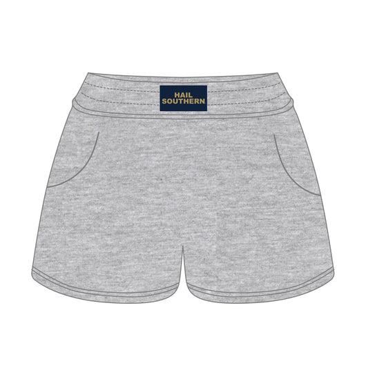 The Ava Airy Shorts Hail Southern Woven Label | Heather Grey