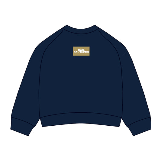 The Ava Airy Crewneck Hail Southern Woven Label | Navy