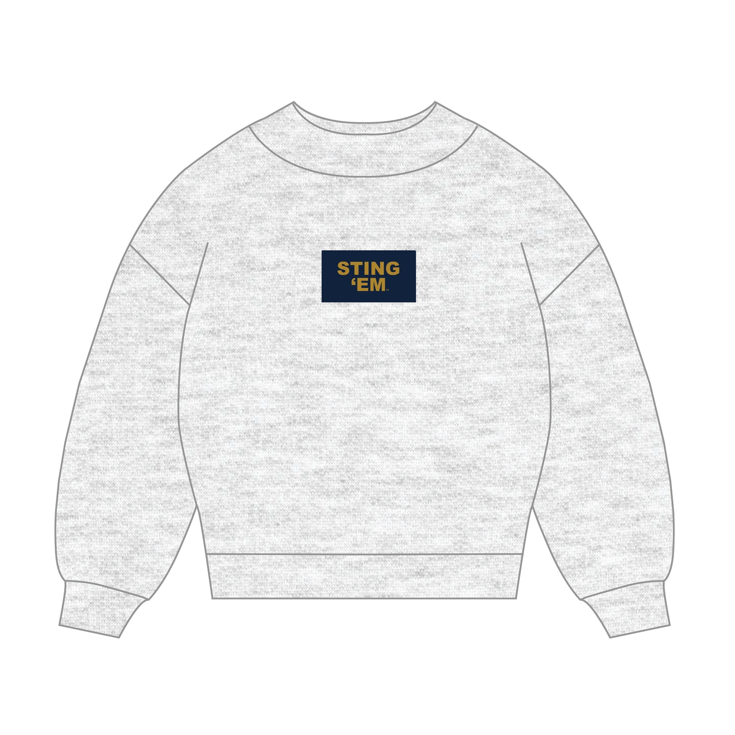 The Mary Mockneck Sting 'Em Woven Label | Ash
