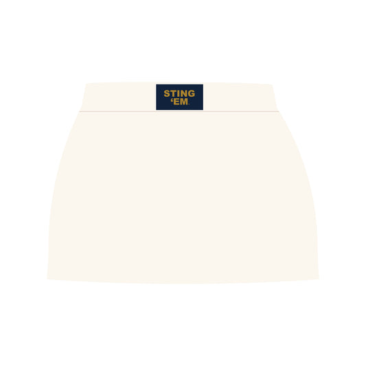 The Hayden High Waisted Skort Sting 'Em Woven Label | Bone