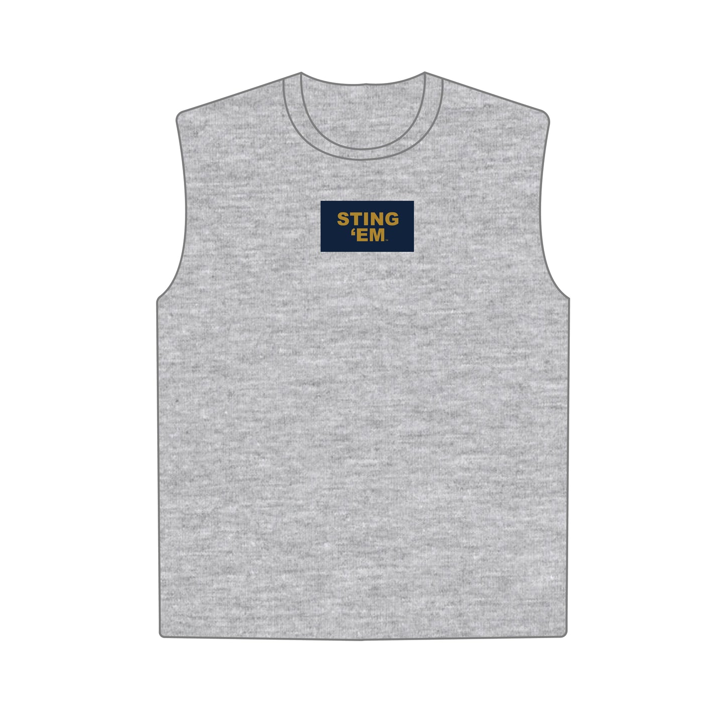 The Anna Active Tank Sting 'Em Woven Label | Youth Heather Grey