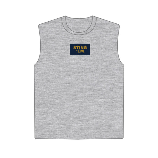 The Anna Active Tank Sting 'Em Woven Label | Youth Heather Grey