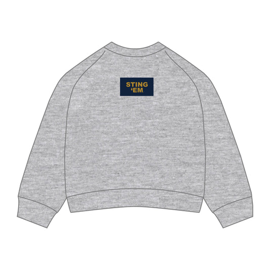 The Ava Airy Crewneck Sting 'Em Woven Label | Heather Grey