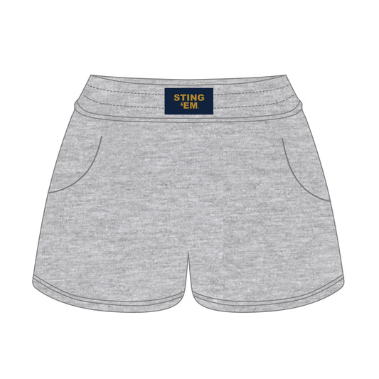 The Ava Airy Shorts Sting 'Em Woven Label | Heather Grey