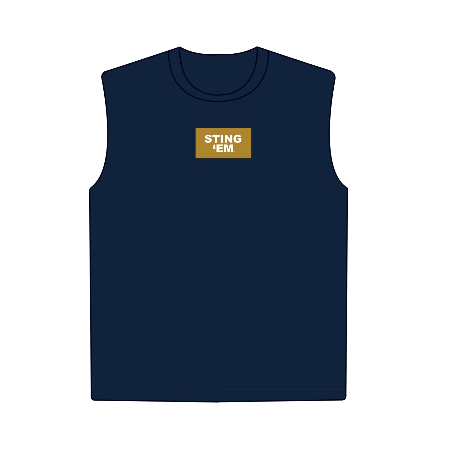 The Anna Active Tank Sting 'Em Woven Label | Youth Navy
