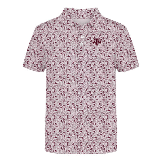 The James Polo Texas A&M | Deep Maroon