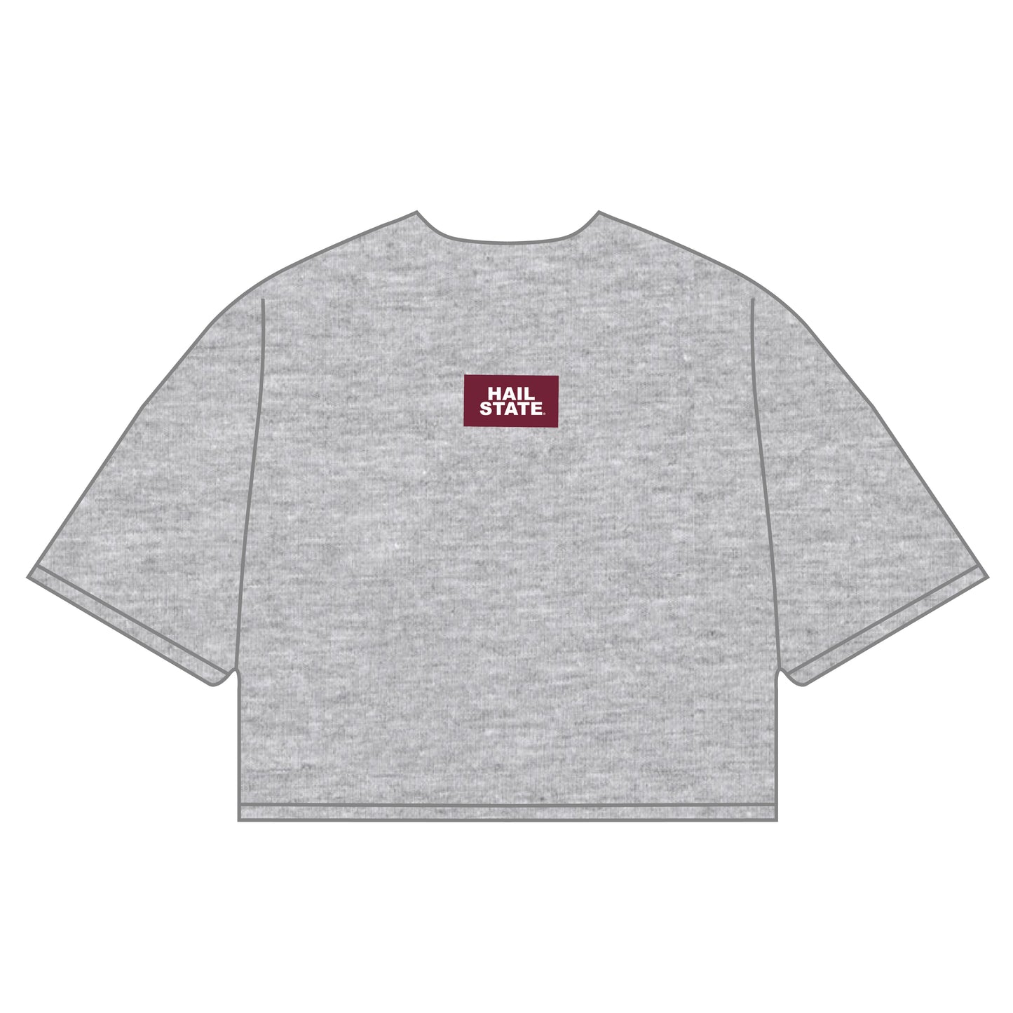 The Kristen Airy Tee Hail State Woven Label | Silver