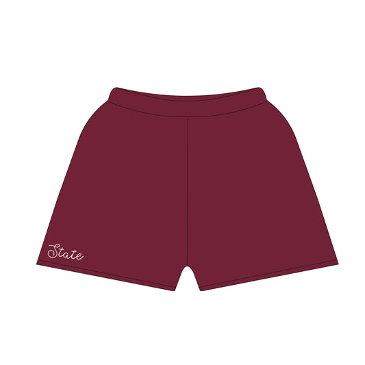 The Lexie Lounge Shorts Mississippi State | Deep Maroon