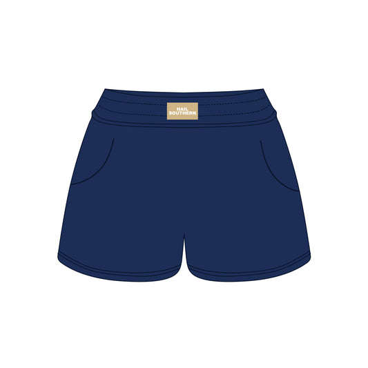 The Ava Airy Shorts Hail Southern Woven Label | Navy