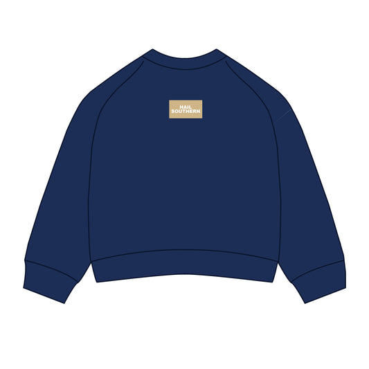 The Ava Airy Crewneck Hail Southern Woven Label | Navy