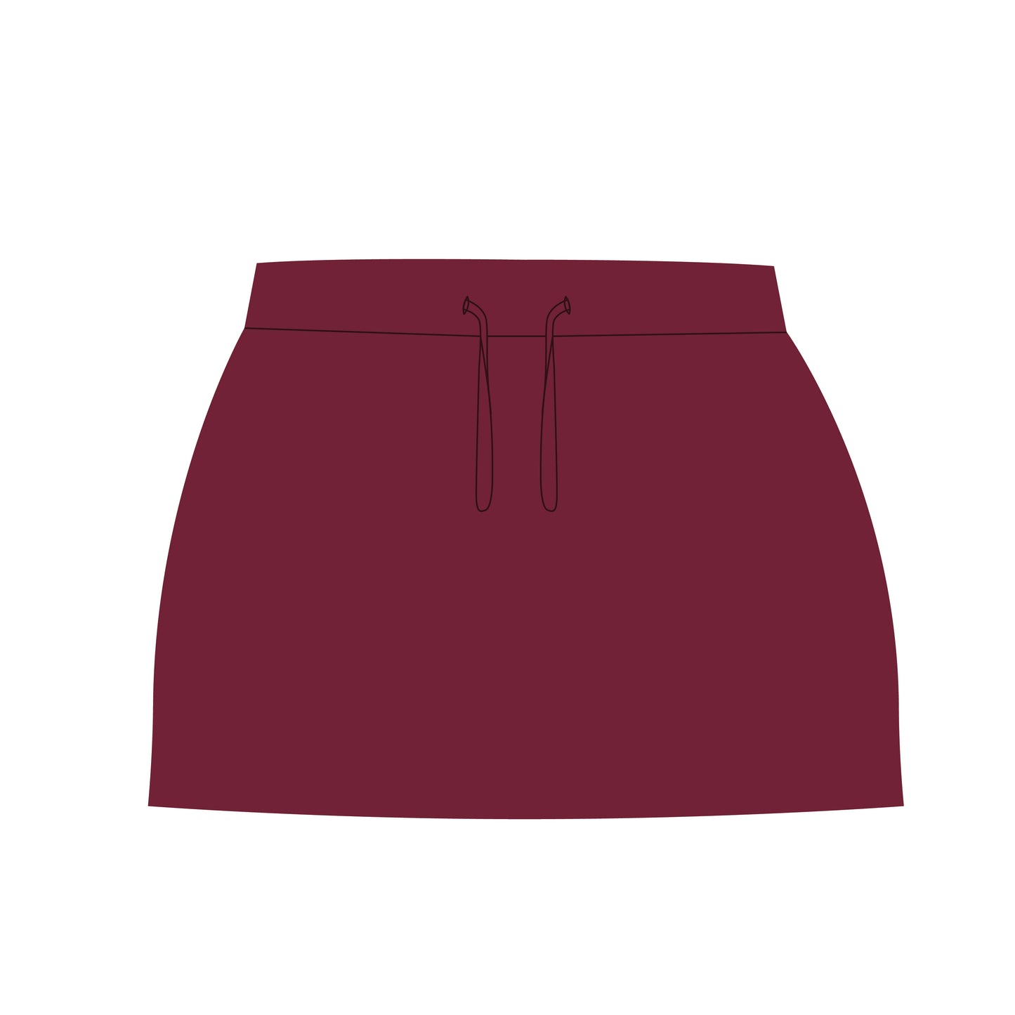 The Anna Active Skort Hail State Woven Label | Youth Maroon