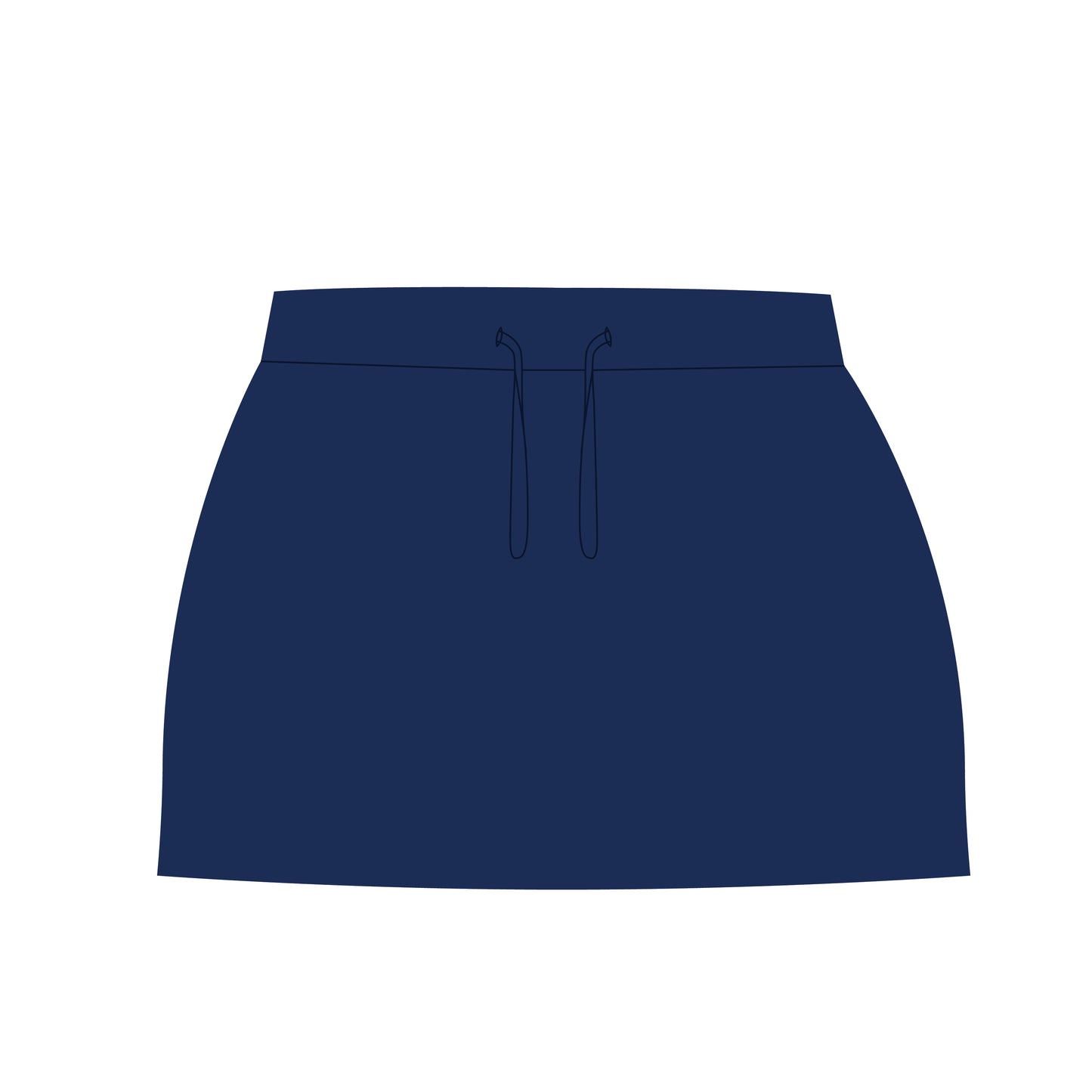 The Anna Active Skort Hotty Toddy Woven Label | Navy