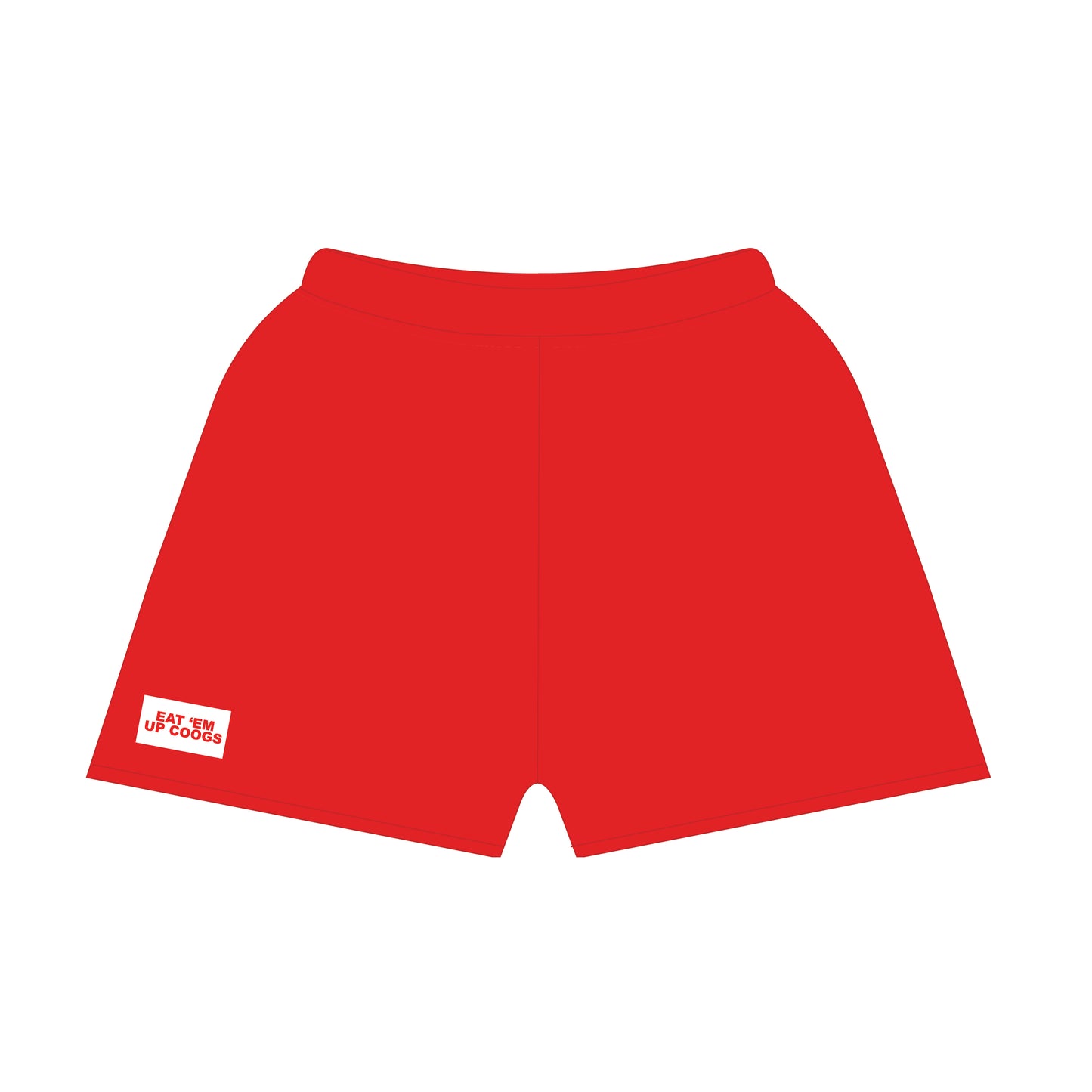 The Becca Shorts Eat 'Em Up Coogs Woven Label | Bright Red