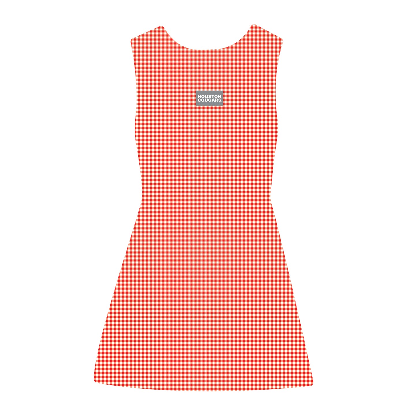 The Grace Gingham Dress Eat 'Em Up Coogs Woven Label | Toddler/Youth Bright Red