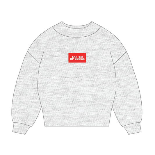 The Mary Mockneck Eat 'Em Up Cougs Woven Label | Ash