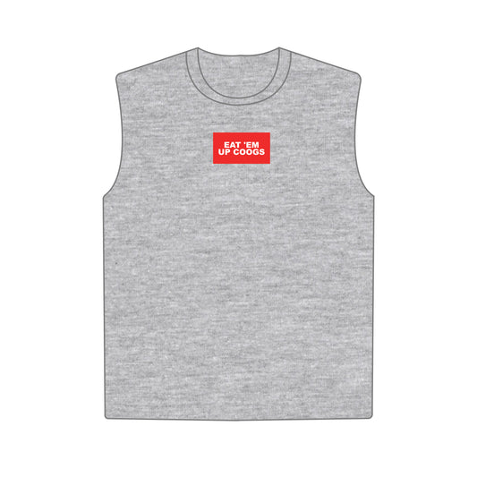 The Anna Active Tank Eat 'Em Up Coogs Woven Label | Heather Grey