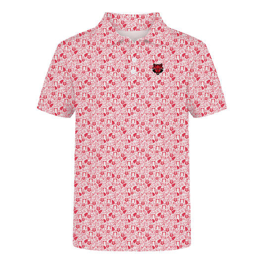 The James Polo Arkansas State | Bright Red