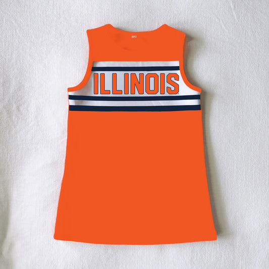 The Classic Cheer Dress Illinois | Youth Orange