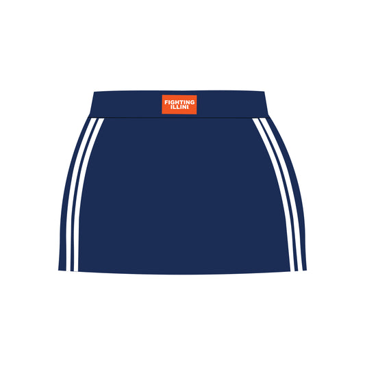 The Savannah Sporty Skort Fighting Illini Woven Label | Youth Navy