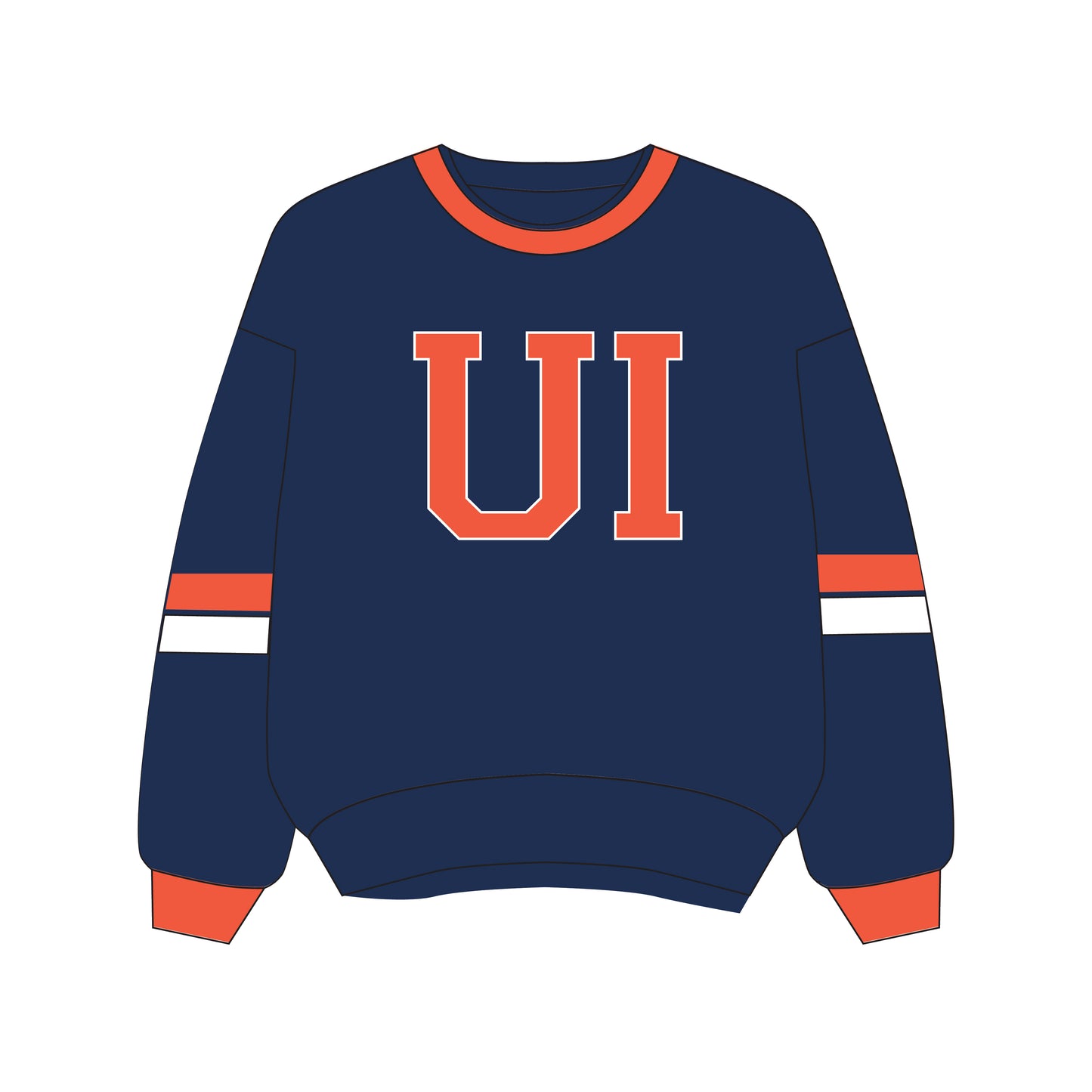 The Virginia Varsity Crewneck Illinois | Youth Navy