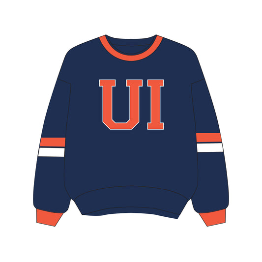 The Virginia Varsity Crewneck Illinois | Navy