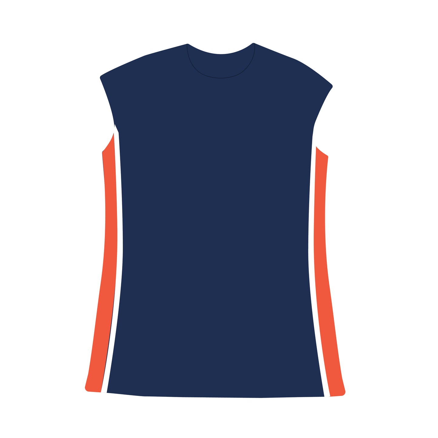 The Campbell Cap Sleeve Dress Fighting Illini Woven Label | Navy