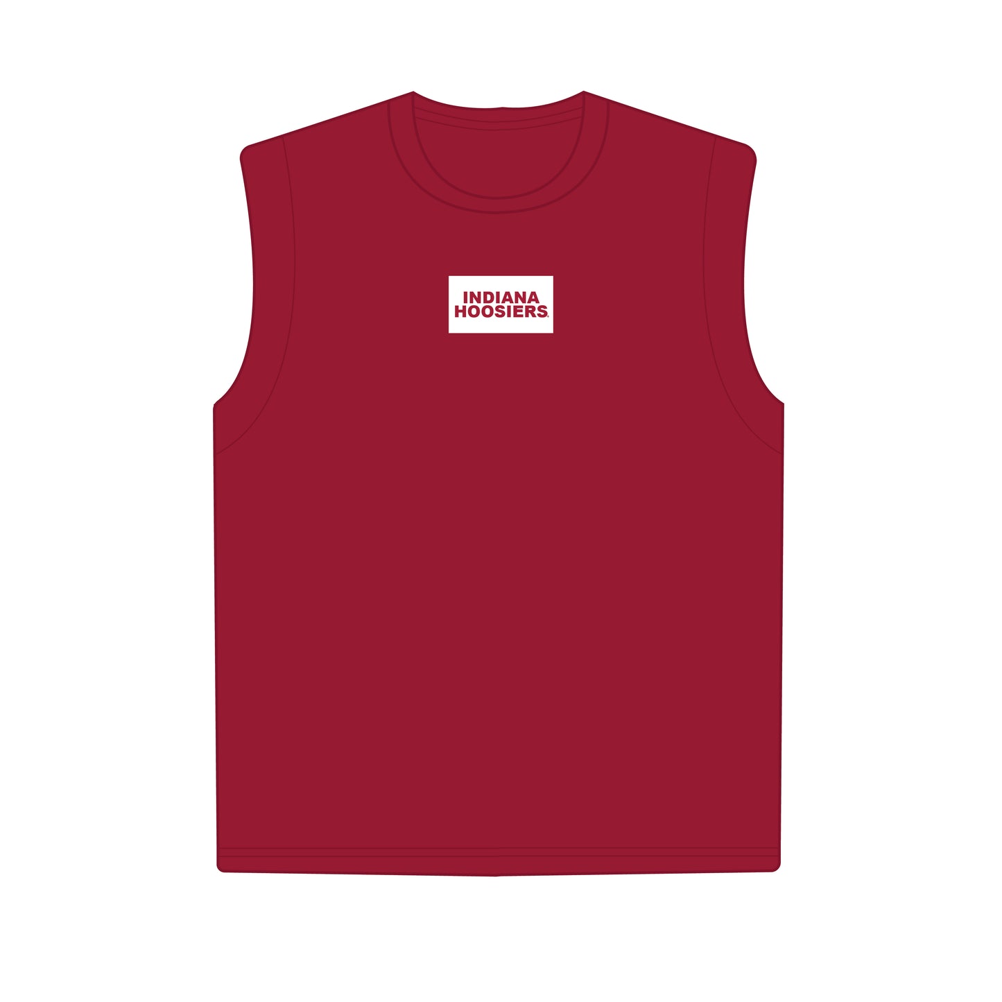 The Anna Active Tank Indiana Hoosiers Woven Label | Deep Red