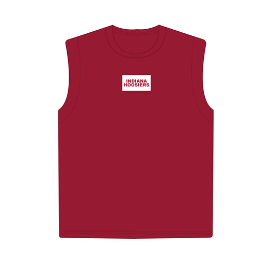 The Anna Active Tank Indiana Hoosiers Woven Label | Deep Red