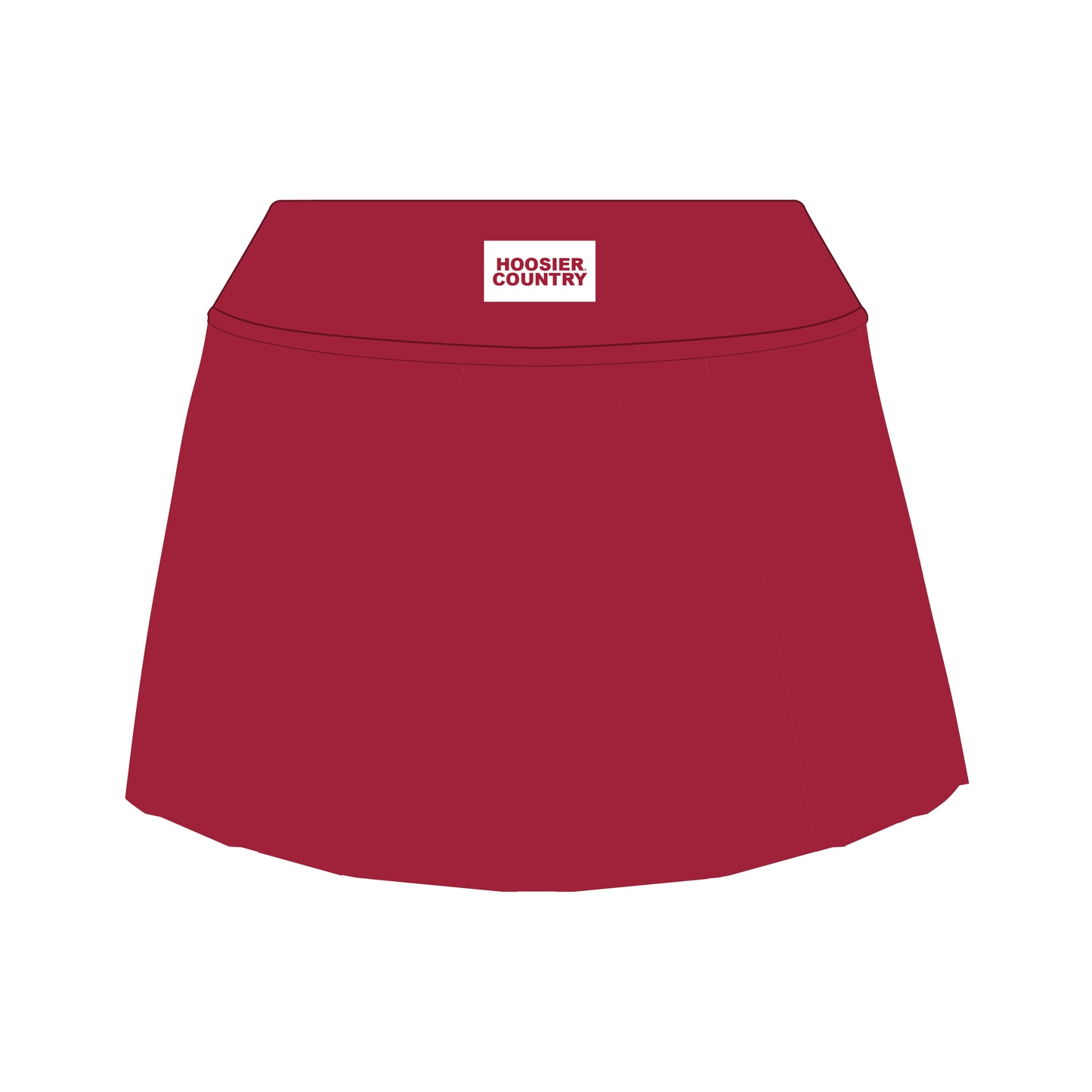The Alli Tennis Skort Hoosiers Country Woven Label | Crimson