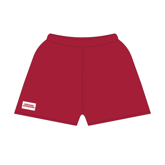 The Becca Shorts Indiana Hoosiers Woven Label | Deep Red