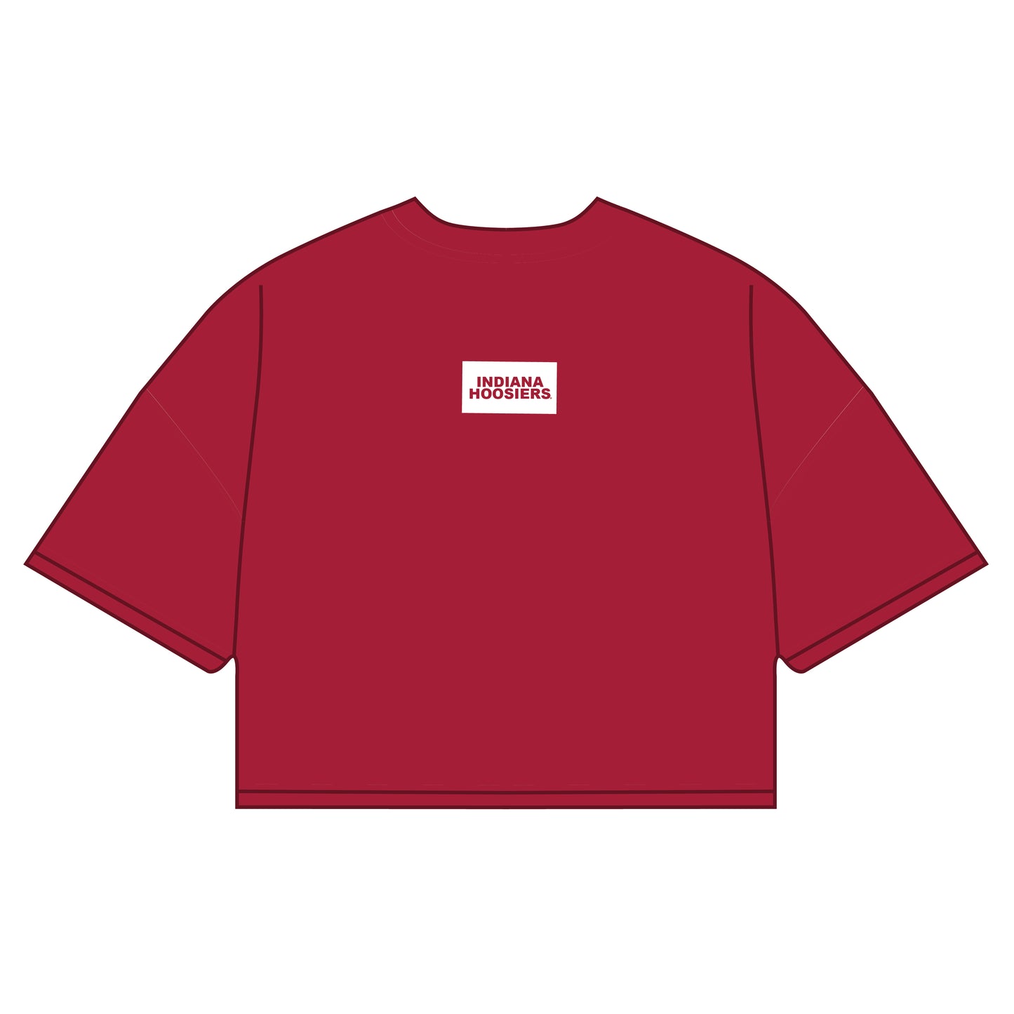The Kristen Airy Shirt Indiana Hoosiers Woven Label | Youth Deep Red
