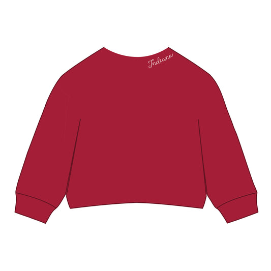 The Lexie Lounge Top Indiana | Youth Crimson