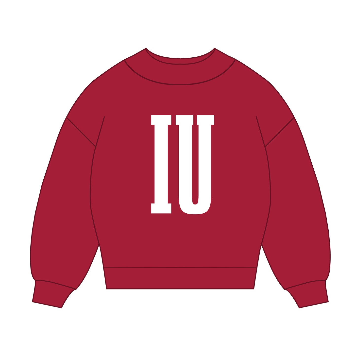 The Madi Varsity Mockneck Indiana | Youth Crimson