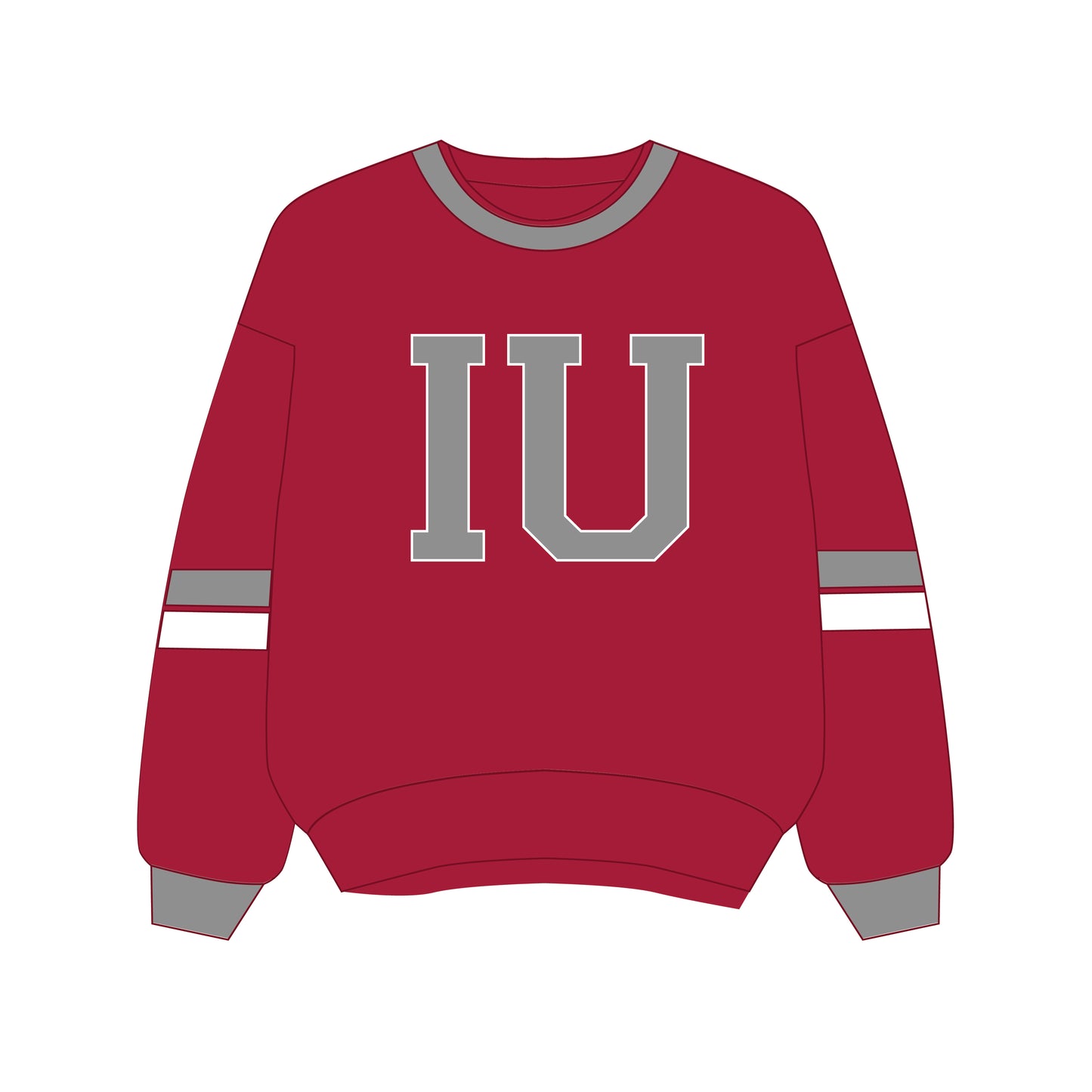 The Virginia Varsity Crewneck Indiana | Crimson