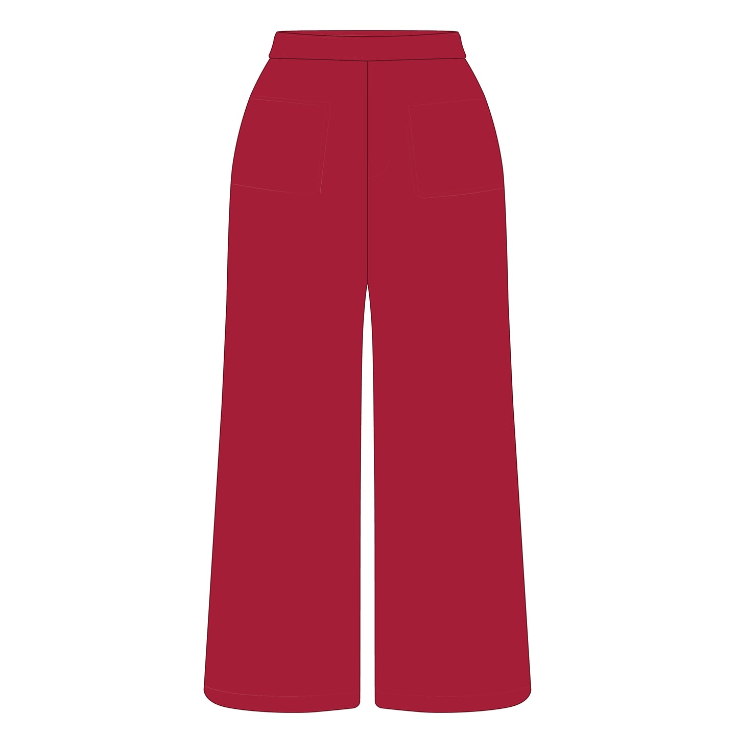 The Ava Airy Pants Hoosiers Country Woven Label | Youth Crimson