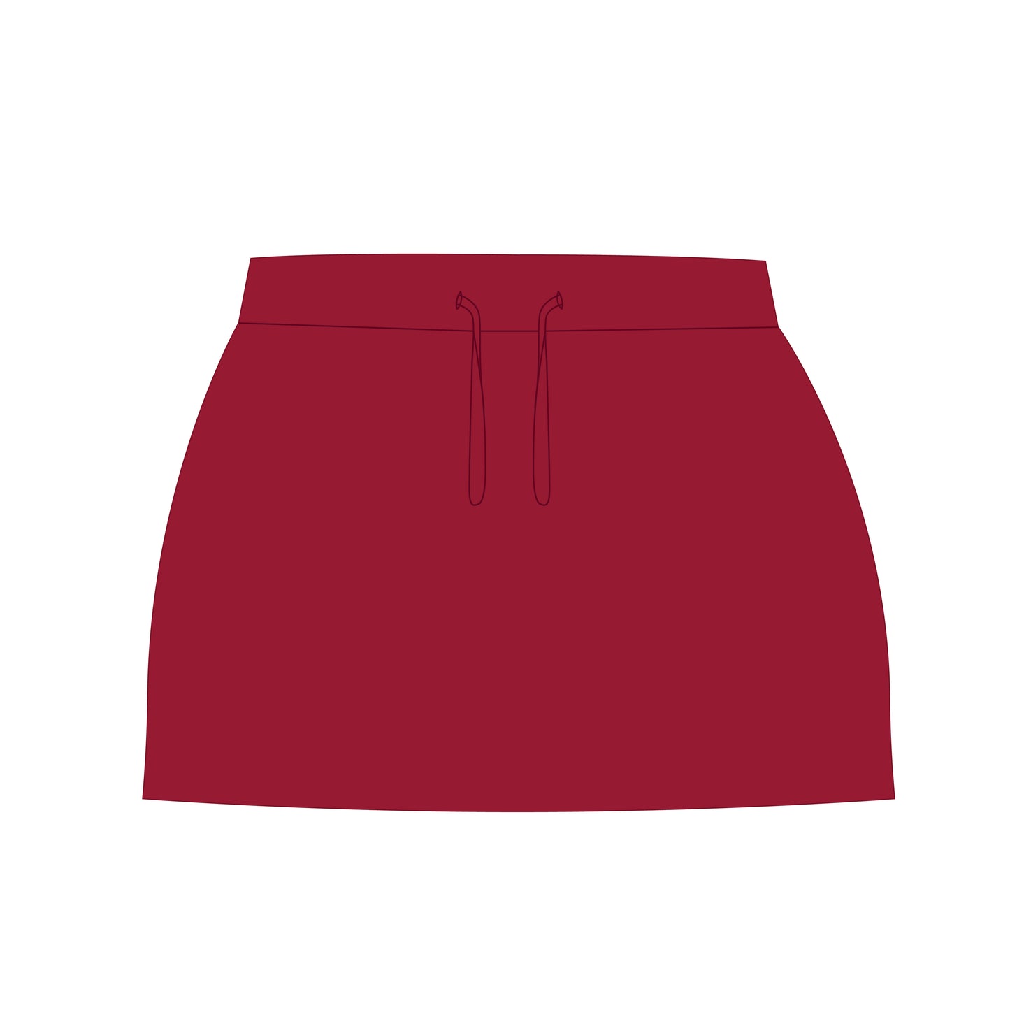 The Anna Active Skort Indiana Hoosiers Woven Label | Deep Red